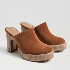 Sam Edelman Shiloh Suede Platform Mules
